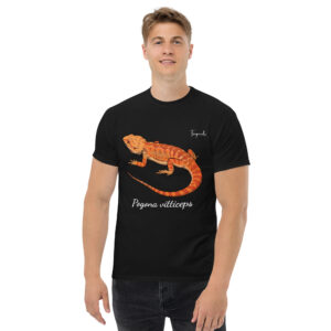 Pogona vitticeps t-paita Musta